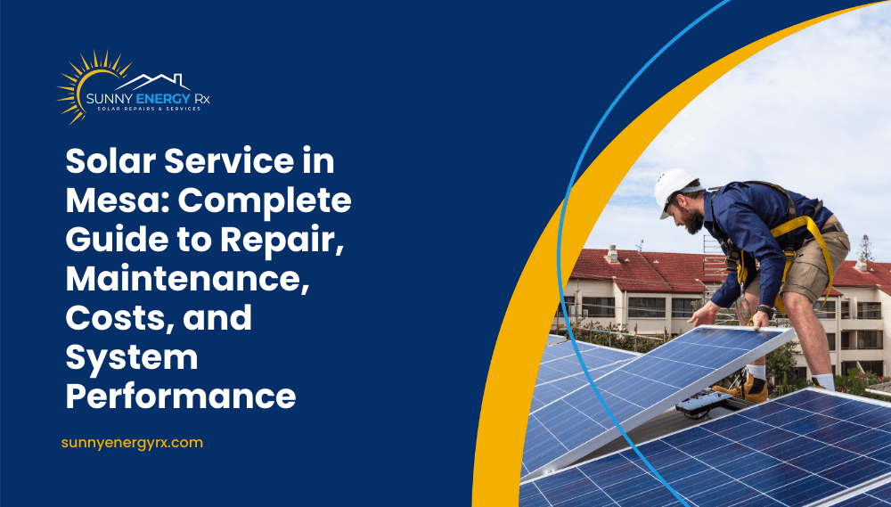 Solar Service in Mesa: Complete Guide to Maintenance, Costs, and System Performance