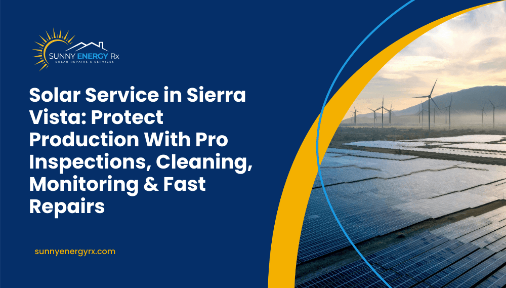 Solar Service in Sierra Vista: Protect Production With Pro Inspections & Fast Repairs
