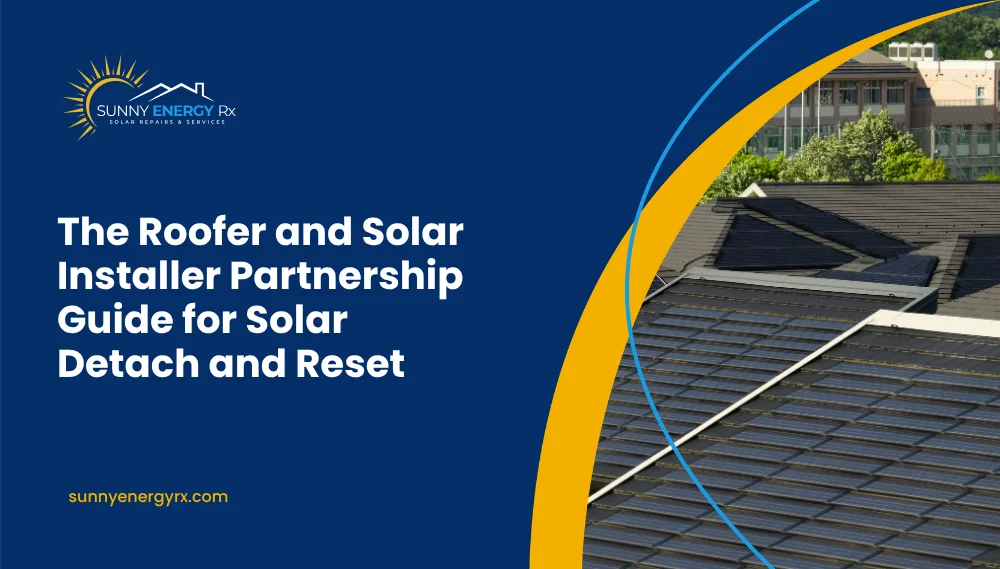 The Roofer and Solar Installer Partnership Guide to Solar Detach and Reset