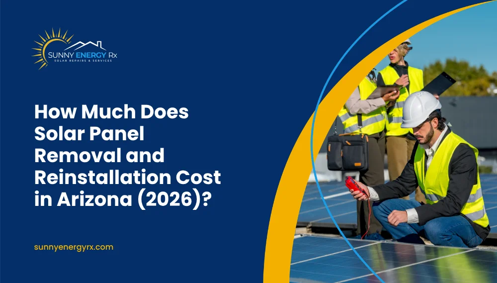How Much Does Solar Panel Removal and Reinstallation Cost in Arizona (2026)?