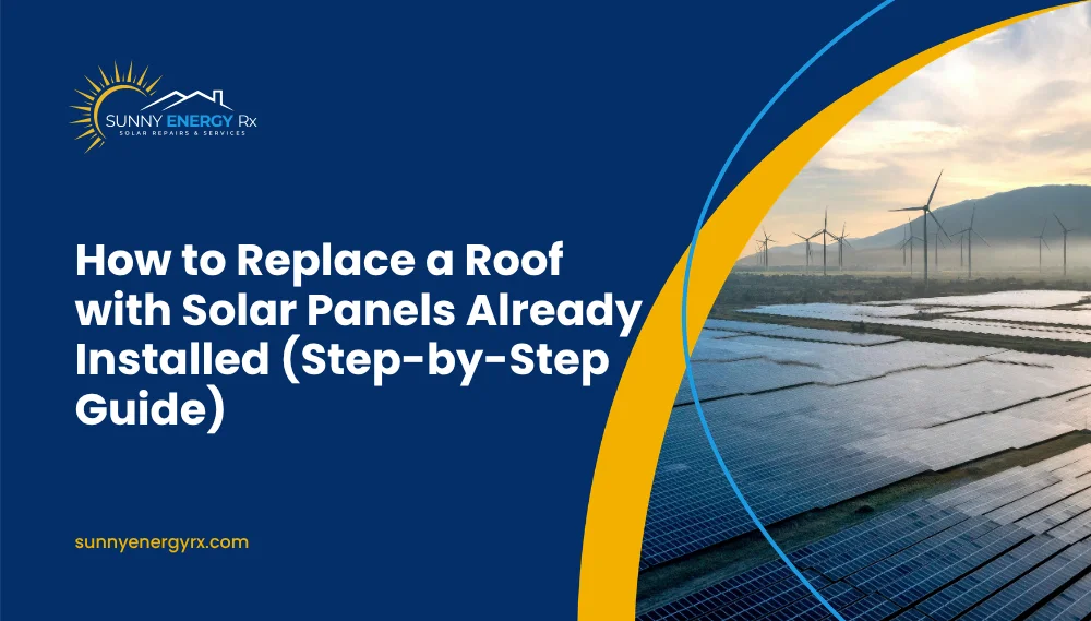 How to Replace a Roof with Solar Panels Already Installed (Step-by-Step Guide)