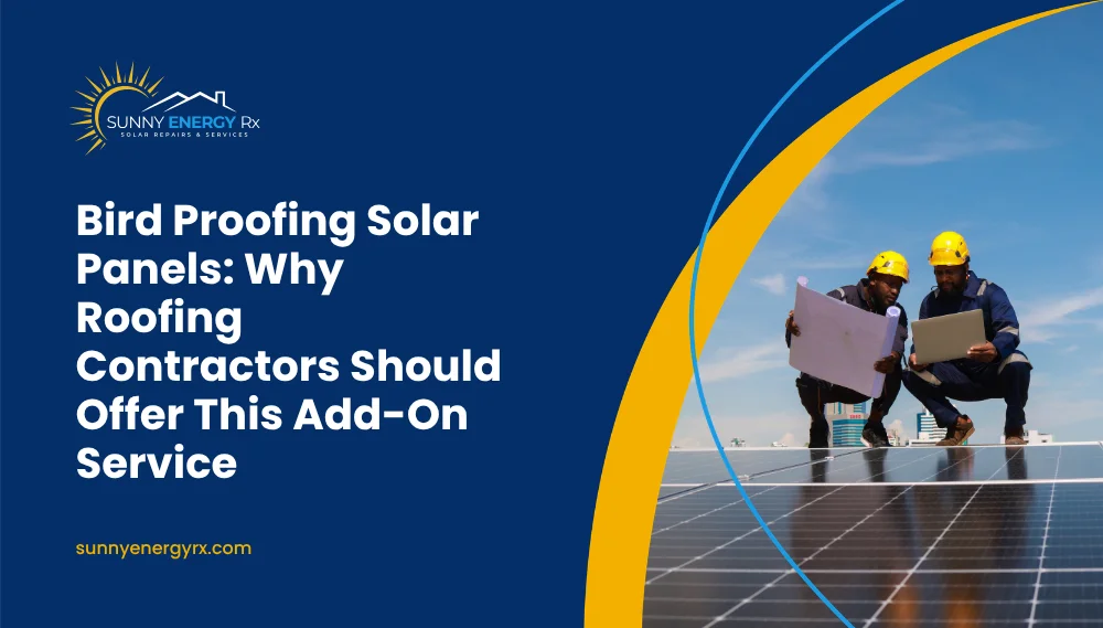 Bird Proofing Solar Panels: Why Roofing Contractors Should Offer This Add-On Service