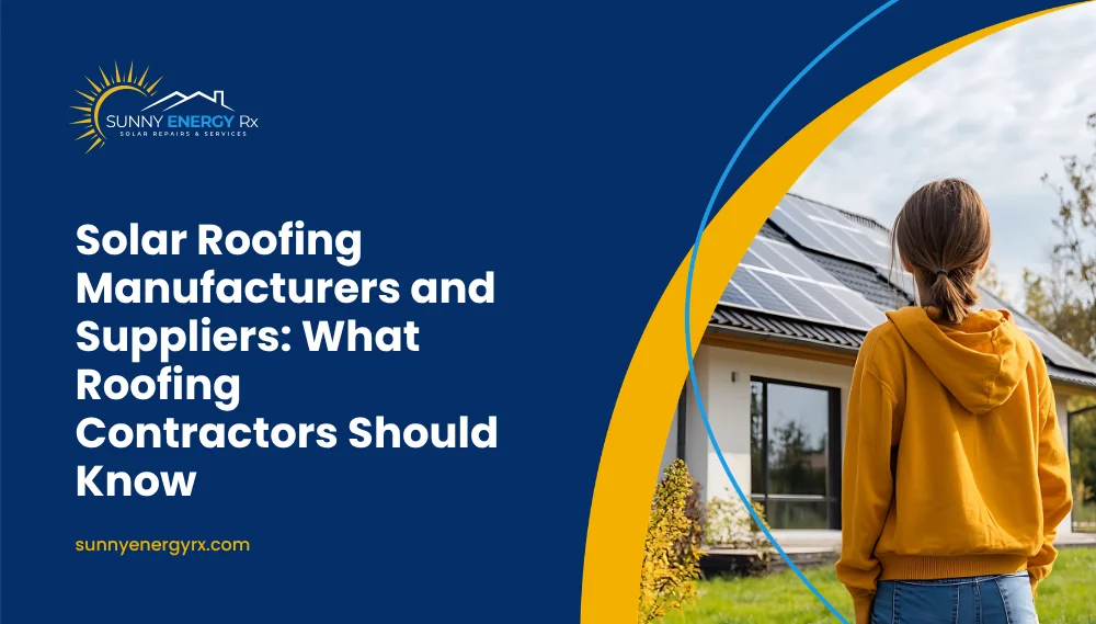 Solar Roofing Manufacturers and Suppliers: What Roofing Contractors Should Know